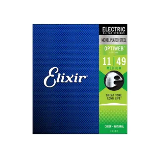 【ELIXIR】EXXG-19102 OPTIWEB 超薄包覆 電吉他套弦 11-49(原廠公司貨 商品保固有保障)