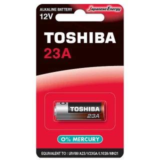 【TOSHIBA 東芝】23A高伏特 鹼性電池12V電池10粒盒裝(吊卡LRV08/MN21搖控器電池)