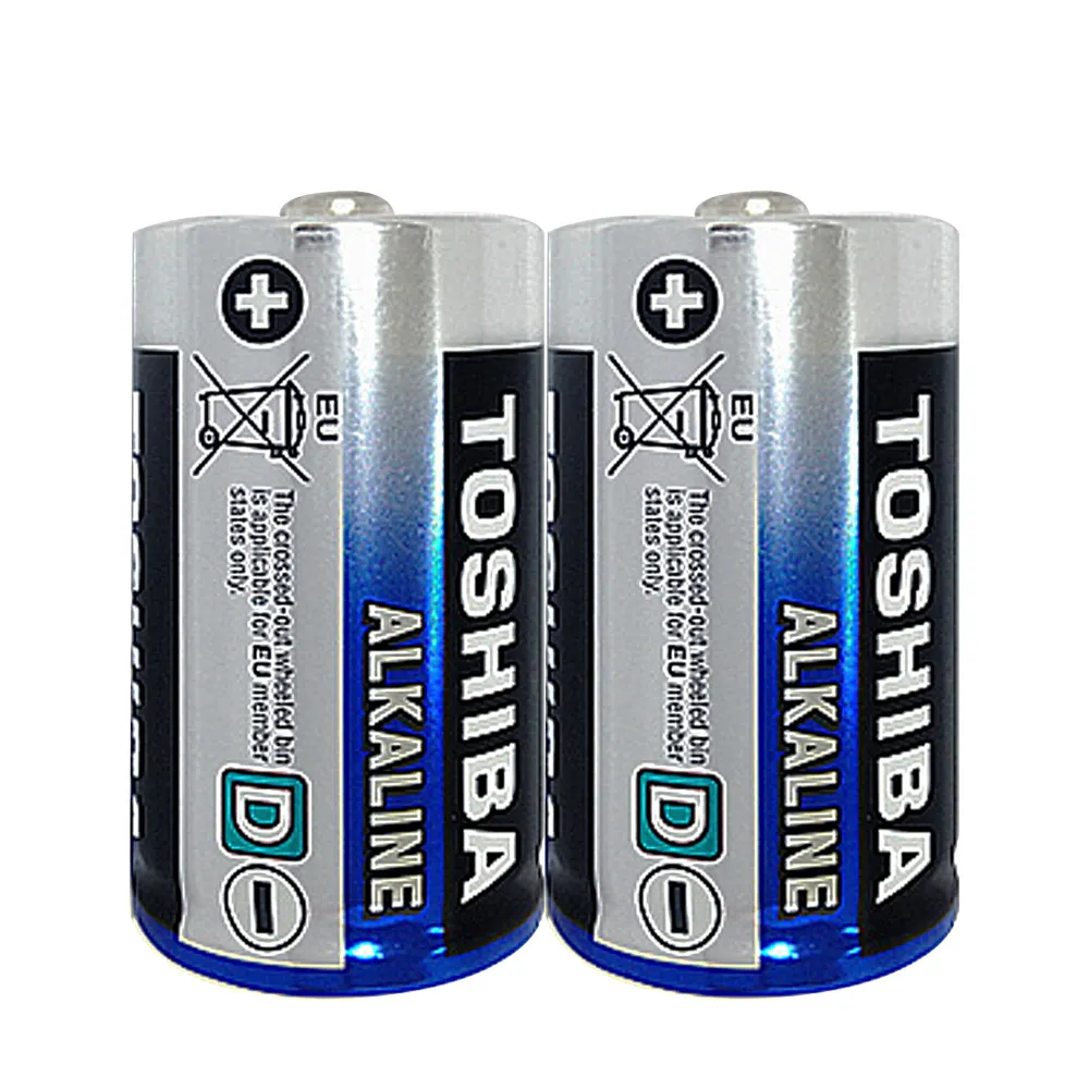 【TOSHIBA 東芝】1號D鹼性電池20入 吊卡盒裝(LR20 1.5V ALKALINE)