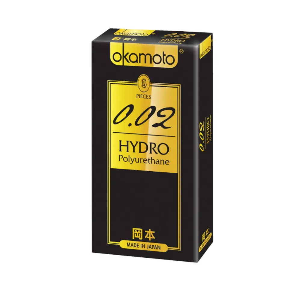 【Okamoto岡本】★002 Hydro水感勁薄保險套6入/盒