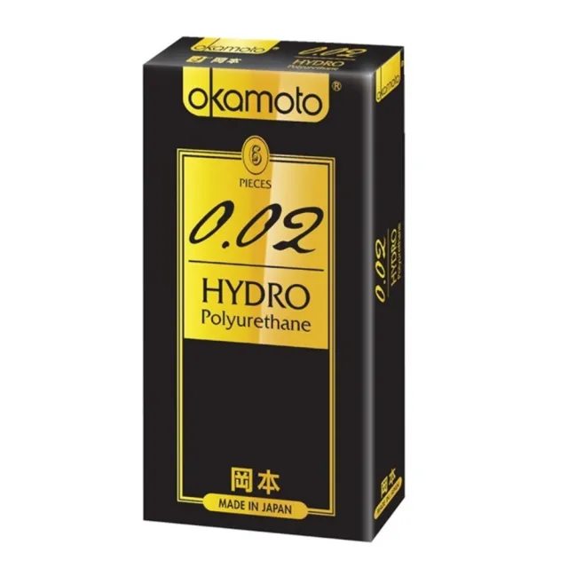 【Okamoto岡本】★002 Hydro水感勁薄保險套6入/盒