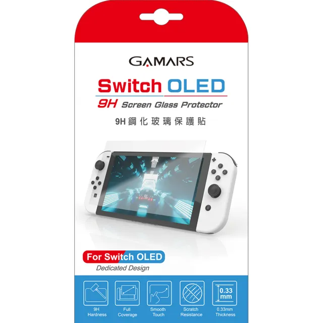 【Nintendo 任天堂】Switch OLED白色主機+《遊戲任選X1》附《9H鋼化貼》