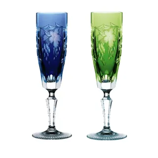 【Nachtmann】葡萄香檳杯-藍色+淺綠色170ML(優惠組合)