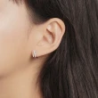 【MIESTILO】迴聲｜方形雙排鑽耳環(OL最愛！純銀耳環 易扣式耳環 鋯石)