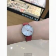 【COACH】COACH蔻馳男女通用錶型號CH00080(白色錶面銀錶殼大紅色真皮皮革錶帶款)