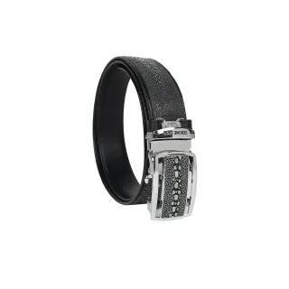 【Sarlisi】泰國進口新款珍珠魚皮男士皮帶真皮時尚商務高檔正品腰帶