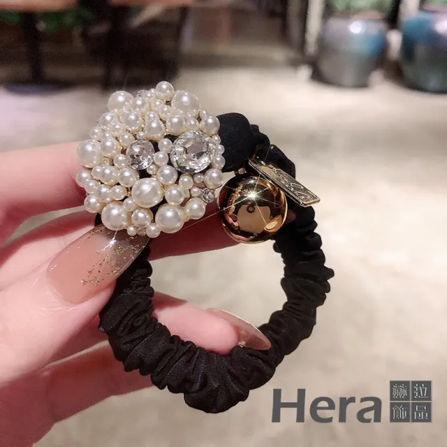 【HERA 赫拉】ll現貨ll琳瑯滿目珍珠帶鑽金球大腸圈 HRH75(現貨瘋搶中)