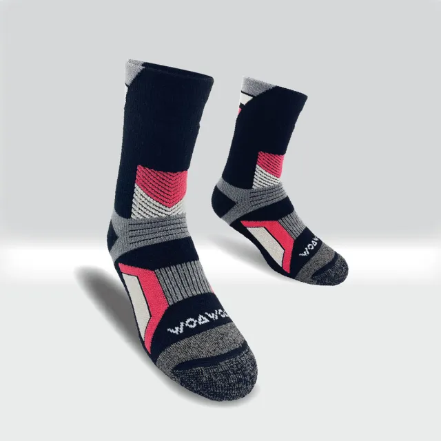 【WOAWOA】銀纖維羊毛登山襪-高筒(美麗諾羊毛 100%羊毛紗線 羊毛襪 登山襪 保暖襪 除臭襪 9721073)