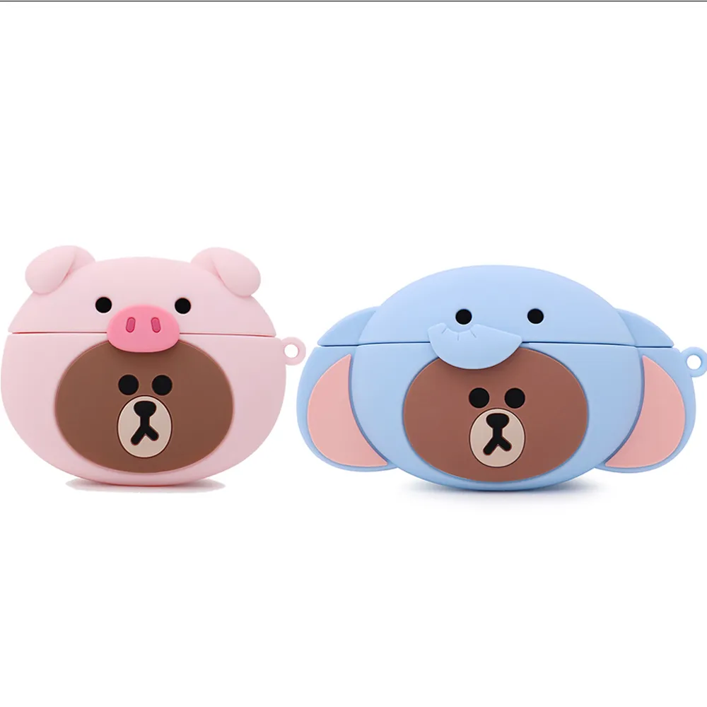 【GARMMA】AirPods 1/2代 LINE FRIENDS 保護套(叢林系列)