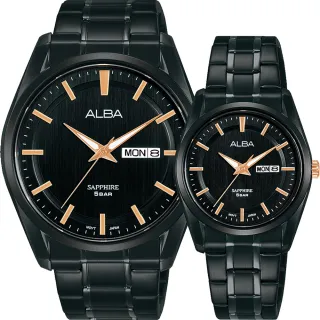 【ALBA】雅柏 東京復古情侶手錶 對錶41.3+29.5mm(AV3543X1+AN8031X1)