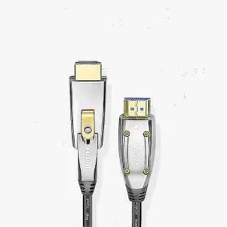 【Fiber Optic】5米 4K光纖HDMI 2.0 4K 60P 小轉大接頭設計(易佈線穿管)