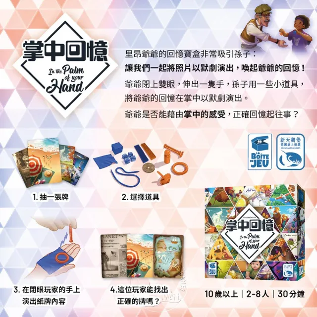 【新天鵝堡桌遊】掌中回憶 IN THE PALM OF YOUR HAND(全家一起來)