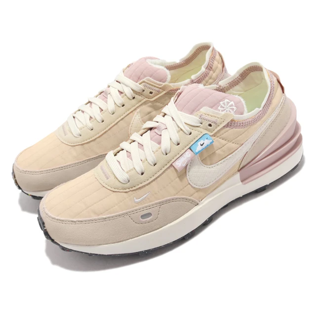 NIKE 耐吉 休閒鞋 Waffle One NN 運動 女鞋 小 Sacai 舒適 穿搭 內裡毛絨 麂皮 粉白(DO4661-211)