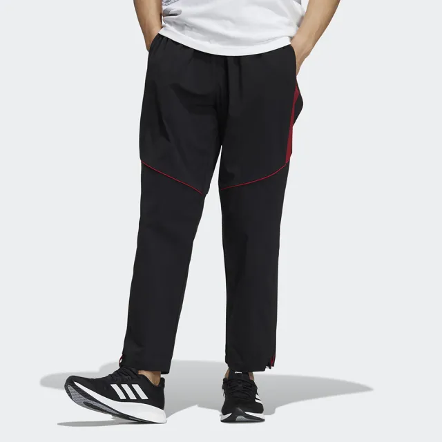 【adidas 愛迪達】雙11 運動褲 長褲 緊身長褲 男褲 黑 ST WV 3SFNT PNT(H39233)