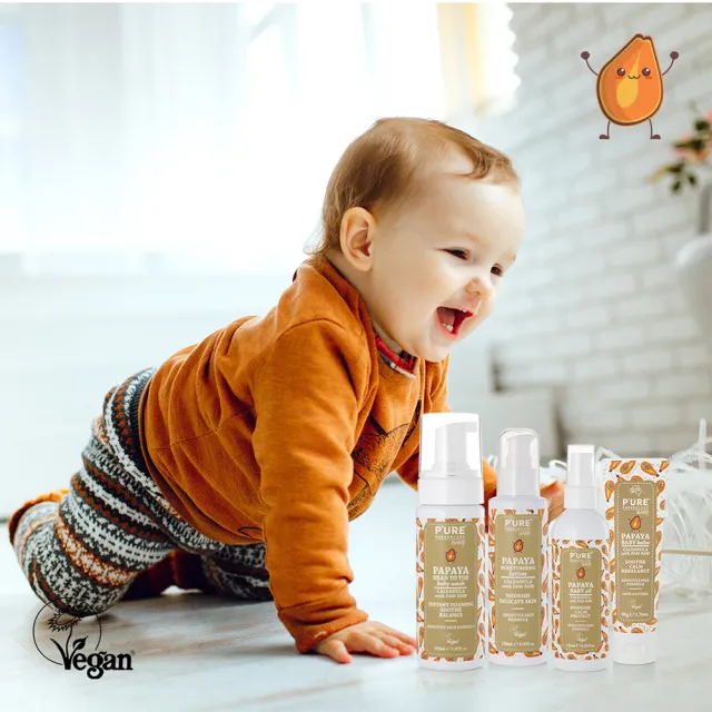 【澳洲 Pure Papayacare 即期品】木瓜嬰兒滋潤乳液含金盞花-2026年11月到期(150ml/瓶)