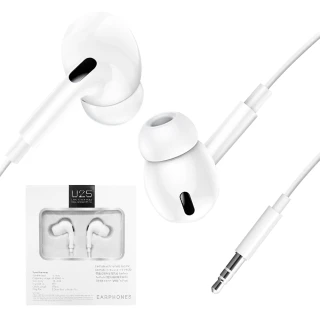 【City】U25入耳式3.5mm 抗噪耳機麥克風 立體聲雙耳耳機(線控)