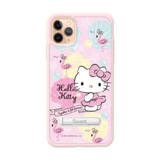 【apbs】三麗鷗 Kitty iPhone 11 Pro Max / 11 Pro / 11 減震立架手機殼(熱帶凱蒂)