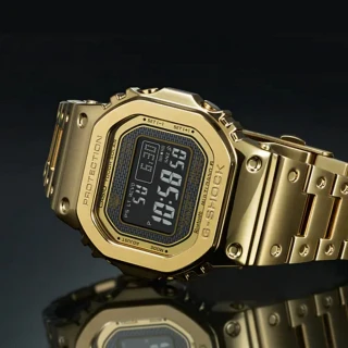 【CASIO 卡西歐】G-SHOCK 全金屬 太陽能 電波藍牙多功能腕錶 禮物推薦 畢業禮物(GMW-B5000GD-9)
