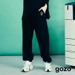 【gozo】minus g-限量系列 運動風縮口棉長褲(三色)