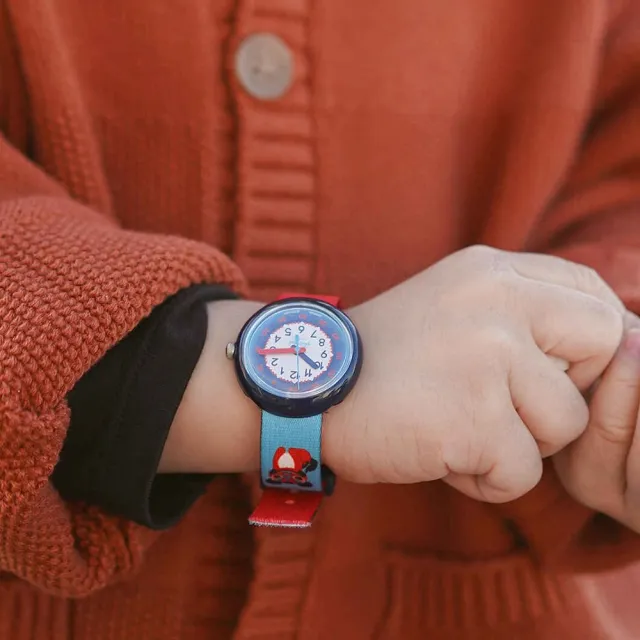 【Flik Flak】兒童錶YEAR OF THE TIGER可愛小老虎 菲力菲菲錶 手錶 瑞士錶 錶(31.85mm)
