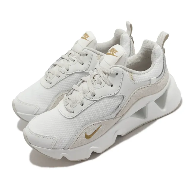 【NIKE 耐吉】休閒鞋 RYZ 365 II 海外限定款 運動 女鞋 小金勾 厚底 增高 穿搭 孫芸芸 白金(CU4874-102)