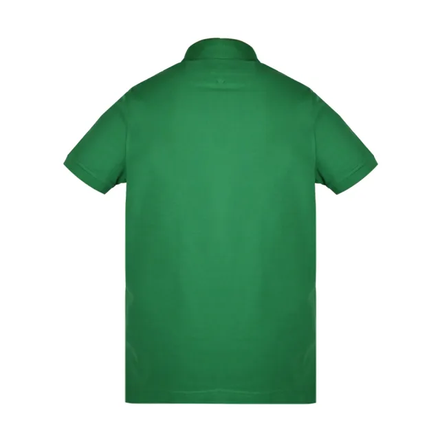 【Tommy Hilfiger】經典刺繡標誌素面男款POLO衫(綠)
