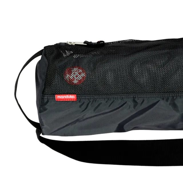 【Manduka】Breathe Easy Yoga Bag 網狀瑜珈墊揹袋 - Black(瑜珈墊收納袋、瑜珈墊揹袋)