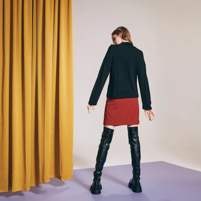 【ICHE 衣哲】Cop.Copine 法國原裝進口造型上衣-知識黑