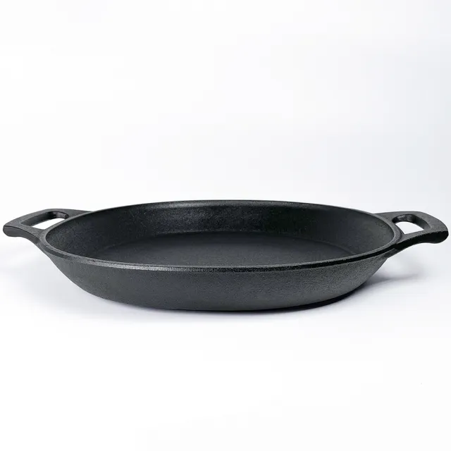 南部鐵器 日本鑄鐵鍋 鳳文堂 西班牙海鮮燉飯鍋 29cm IH爐可用 鑄鐵烤盤 燉菜 煎肉 烤肉