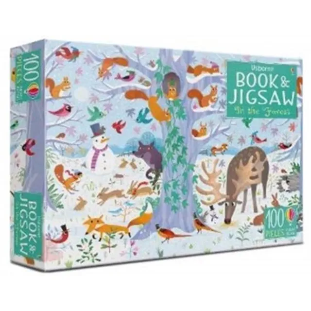 Usborne Book and Jigsaw: In the Forest （100片拼圖+動物找找書）