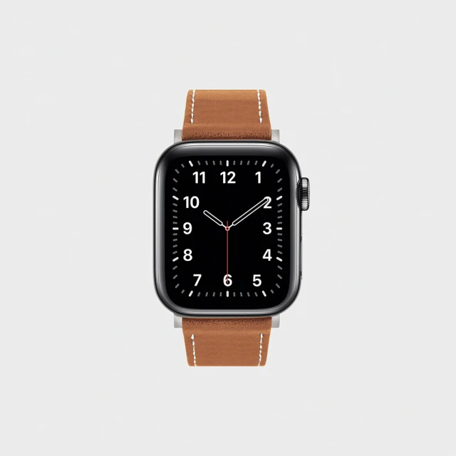 【Aholic】Apple Watch 皮革錶帶 42/44mm - 棕色