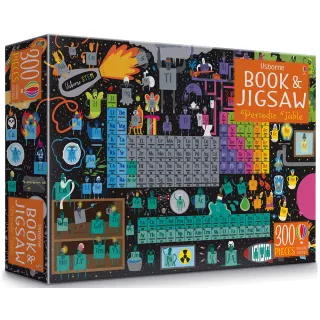 Usborne Book and Jigsaw: Periodic Table Jigsaw （300片拼圖+16頁折頁小書）