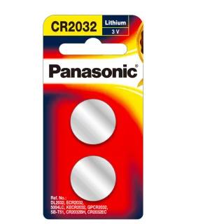 【Panasonic 國際牌】CR2032鋰電池3V鈕扣電池10顆入 吊卡裝(公司貨)