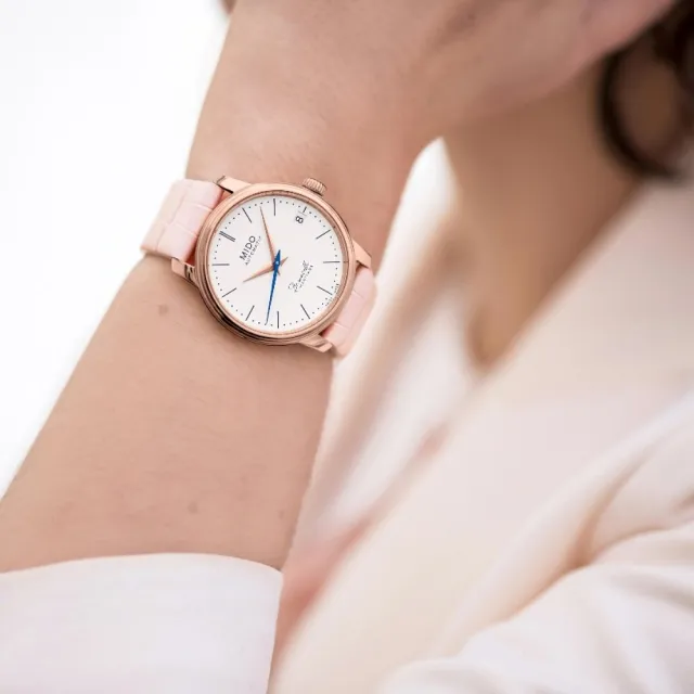 【MIDO 美度】BARONCELLI HERITAGE 永恆系列 復刻超薄機械腕錶 母親節 禮物(M0272073601000)