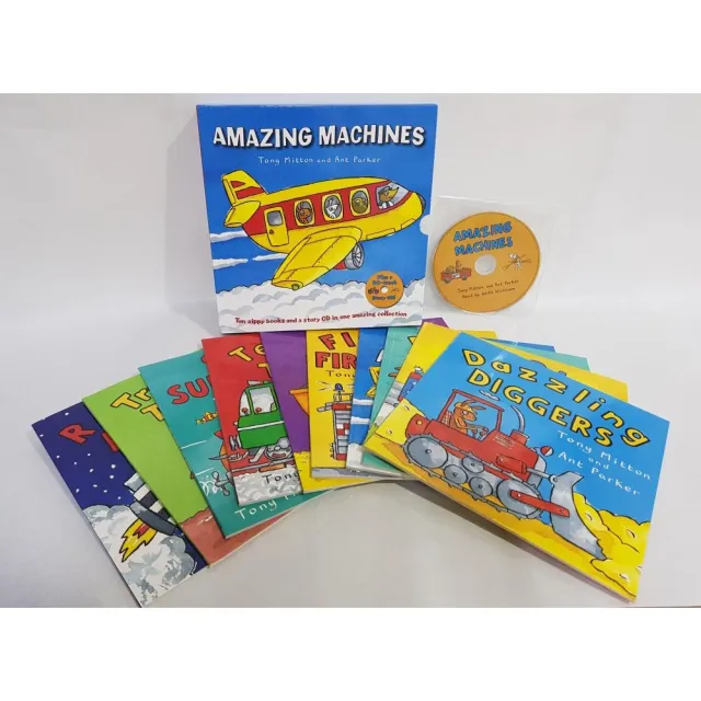 The Amazing Machines - ハードカバー本 10冊セット Amazing Machines Collection （10平裝+1CD附書盒） - momo購物網