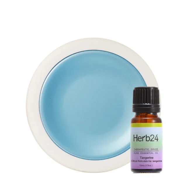 【草本24】Herb24 恆溫擴香器－藍色（贈：醒目薰衣草精油 10ml）(輕巧隨身 恆溫維持55度 不破壞精油結構)