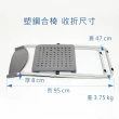 【HomeLong】塑鋼合椅2入(台灣製造 結構安全平價舒適折疊椅 會議椅 辦公椅)