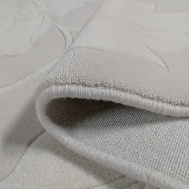 【山德力】羊毛手工片剪地毯-知足170x240cm(素色簡約 輕古典 時尚)