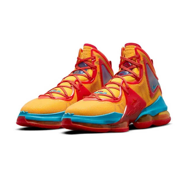 【NIKE 耐吉】LeBron 19 男鞋 橘紅色 氣墊 避震 運動 籃球鞋 DC9342-800
