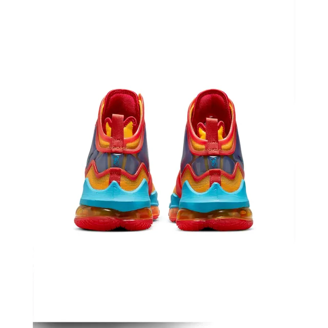 【NIKE 耐吉】LeBron 19 男鞋 橘紅色 氣墊 避震 運動 籃球鞋 DC9342-800