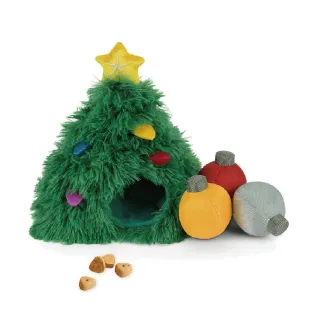 【P.L.A.Y.】汪汪聖誕-聖誕樹(藏食 解壓 發聲 狗玩具)