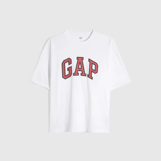 【GAP】男女同款 Logo純棉短袖T恤 厚磅密織親膚系列-多色可選(688537)