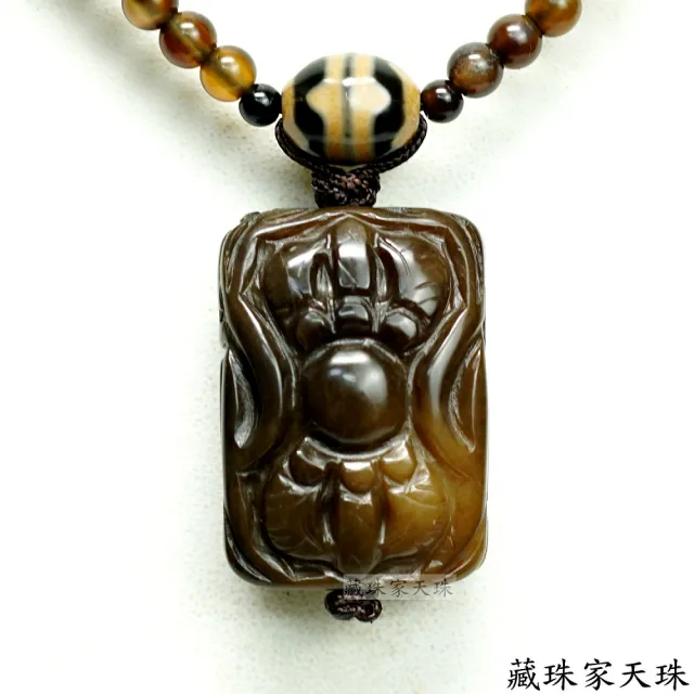天珠ブレスレット 金剛杵天珠+薬師如意天珠 39×14mm+Φ10.2mm