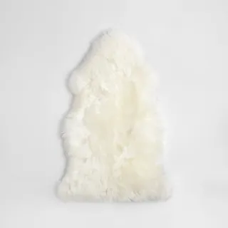 【HOLA】經典單張羊毛皮55x85 白色