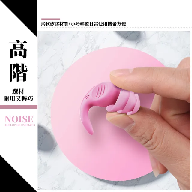 【睡眠耳塞用品】防掉落矽膠睡眠耳塞(降噪耳塞 隔音 打呼 靜音 無聲 止鼾 讀書 游泳 防水 飛行 防噪 睡覺)