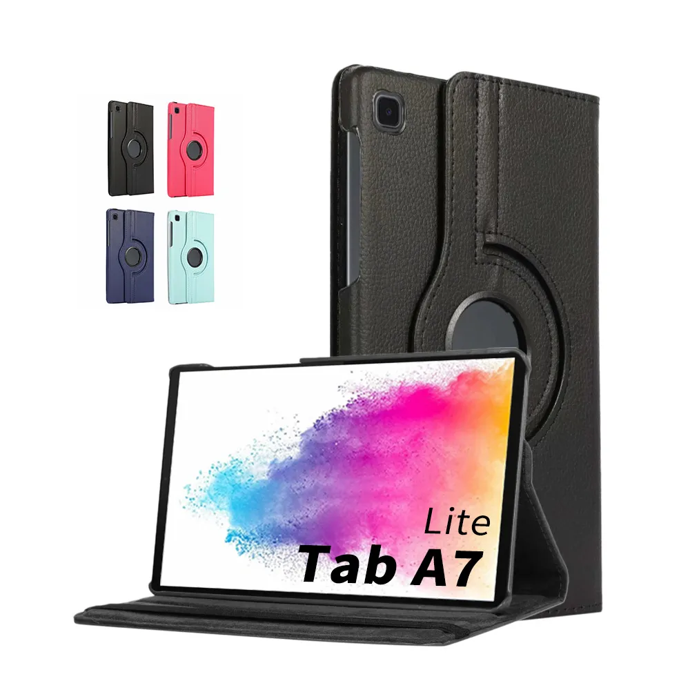 【SYU】Samsung Galaxy Tab A7 Lite 8.7吋T220/旋轉皮套-送鋼化貼+白邊修復液(Tab A7 Lite T220/T225)