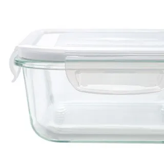 【NITORI 宜得利家居】耐熱玻璃保存容器 1040ml 長方形(玻璃保存容器)