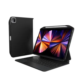 【魚骨牌 SwitchEasy】2021 iPad Pro 11吋/ Air 4 CoverBuddy皮革黑保護殼(支援巧控鍵盤 一年保固)