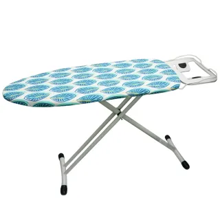 【雙手萬能】多段可調直立透氣式燙衣板-32吋(布面隨機花色) 