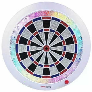 日本進口GRAN BOARD 3s象牙白藍牙飛鏢靶 電子飛鏢靶(全球限量1000台聖誕雪白款)